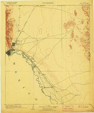 El Paso Texas Historical topographic map, 1:125000 scale, 30 X 30 Minute, Year 1908
