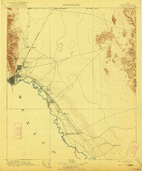 El Paso Texas Historical topographic map, 1:125000 scale, 30 X 30 Minute, Year 1908