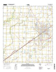 El Campo Texas Current topographic map, 1:24000 scale, 7.5 X 7.5 Minute, Year 2016