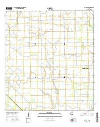 El Campo SE Texas Current topographic map, 1:24000 scale, 7.5 X 7.5 Minute, Year 2016