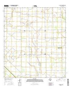 El Campo SE Texas Current topographic map, 1:24000 scale, 7.5 X 7.5 Minute, Year 2016