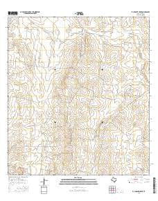El Chapote Creek Texas Current topographic map, 1:24000 scale, 7.5 X 7.5 Minute, Year 2016