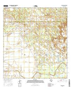 El Jardin Texas Current topographic map, 1:24000 scale, 7.5 X 7.5 Minute, Year 2016