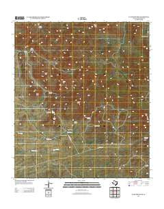 El Muerto Peak Texas Historical topographic map, 1:24000 scale, 7.5 X 7.5 Minute, Year 2012