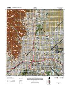 El Paso Texas Historical topographic map, 1:24000 scale, 7.5 X 7.5 Minute, Year 2012