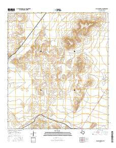 Elam Mountain Texas Current topographic map, 1:24000 scale, 7.5 X 7.5 Minute, Year 2016