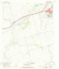 Elbow Texas Historical topographic map, 1:24000 scale, 7.5 X 7.5 Minute, Year 1966