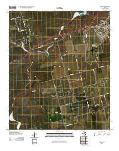 Elbow Texas Historical topographic map, 1:24000 scale, 7.5 X 7.5 Minute, Year 2010