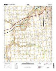 Elbow Texas Current topographic map, 1:24000 scale, 7.5 X 7.5 Minute, Year 2016