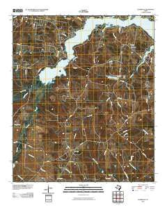Elderville Texas Historical topographic map, 1:24000 scale, 7.5 X 7.5 Minute, Year 2010