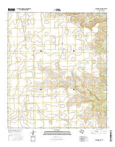 Eldorado NW Texas Current topographic map, 1:24000 scale, 7.5 X 7.5 Minute, Year 2016