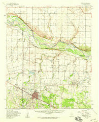 Electra Texas Historical topographic map, 1:62500 scale, 15 X 15 Minute, Year 1958