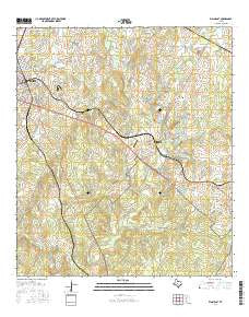 Elgin East Texas Current topographic map, 1:24000 scale, 7.5 X 7.5 Minute, Year 2016