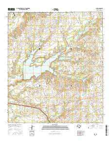 Elk Texas Current topographic map, 1:24000 scale, 7.5 X 7.5 Minute, Year 2016