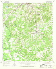 Elkhart Texas Historical topographic map, 1:62500 scale, 15 X 15 Minute, Year 1951