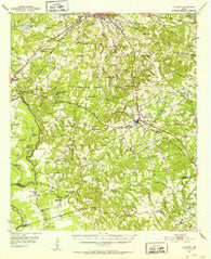 Elkhart Texas Historical topographic map, 1:62500 scale, 15 X 15 Minute, Year 1951