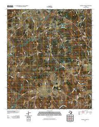 Elkhart Creek Texas Historical topographic map, 1:24000 scale, 7.5 X 7.5 Minute, Year 2010