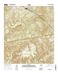 Elkhart Creek Texas Current topographic map, 1:24000 scale, 7.5 X 7.5 Minute, Year 2016