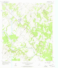 Ellinger Texas Historical topographic map, 1:24000 scale, 7.5 X 7.5 Minute, Year 1957