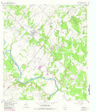 Ellinger Texas Historical topographic map, 1:24000 scale, 7.5 X 7.5 Minute, Year 1957