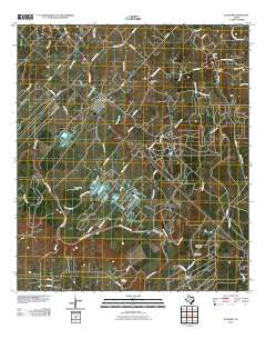 Ellinger Texas Historical topographic map, 1:24000 scale, 7.5 X 7.5 Minute, Year 2010