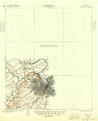 Elm Mott Texas Historical topographic map, 1:62500 scale, 15 X 15 Minute, Year 1931