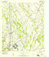 Elm Mott Texas Historical topographic map, 1:24000 scale, 7.5 X 7.5 Minute, Year 1957