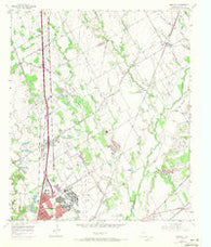 Elm Mott Texas Historical topographic map, 1:24000 scale, 7.5 X 7.5 Minute, Year 1957