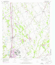 Elm Mott Texas Historical topographic map, 1:24000 scale, 7.5 X 7.5 Minute, Year 1957