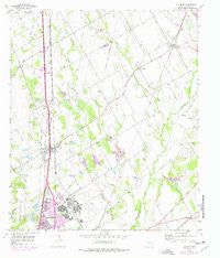 Elm Mott Texas Historical topographic map, 1:24000 scale, 7.5 X 7.5 Minute, Year 1957