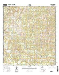 Elm Creek Texas Current topographic map, 1:24000 scale, 7.5 X 7.5 Minute, Year 2016