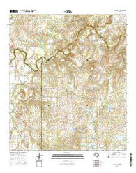 Elm Grove Texas Current topographic map, 1:24000 scale, 7.5 X 7.5 Minute, Year 2016