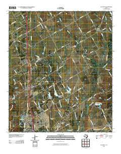 Elm Mott Texas Historical topographic map, 1:24000 scale, 7.5 X 7.5 Minute, Year 2010