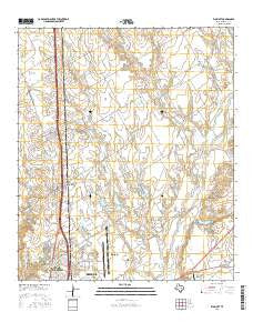 Elm Mott Texas Current topographic map, 1:24000 scale, 7.5 X 7.5 Minute, Year 2016