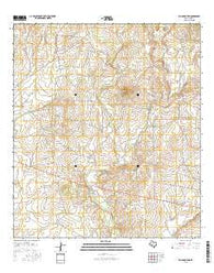Elm Mountain Texas Current topographic map, 1:24000 scale, 7.5 X 7.5 Minute, Year 2016
