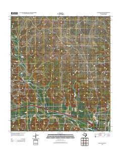 Elm Slough Texas Historical topographic map, 1:24000 scale, 7.5 X 7.5 Minute, Year 2012