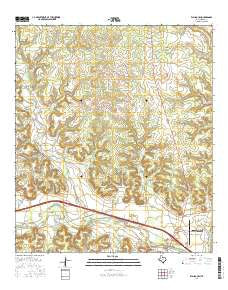 Elm Slough Texas Current topographic map, 1:24000 scale, 7.5 X 7.5 Minute, Year 2016
