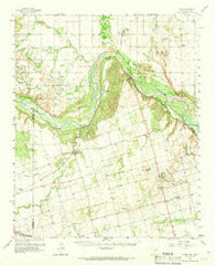 Elmer Oklahoma Historical topographic map, 1:62500 scale, 15 X 15 Minute, Year 1958