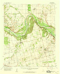 Elmer Oklahoma Historical topographic map, 1:62500 scale, 15 X 15 Minute, Year 1958