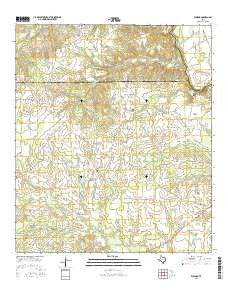 Elwood Texas Current topographic map, 1:24000 scale, 7.5 X 7.5 Minute, Year 2016