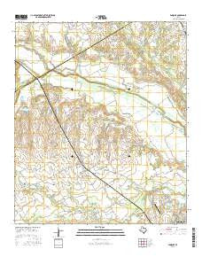 Emhouse Texas Current topographic map, 1:24000 scale, 7.5 X 7.5 Minute, Year 2016