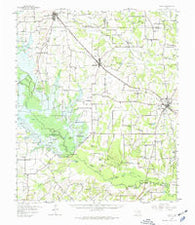 Emory Texas Historical topographic map, 1:62500 scale, 15 X 15 Minute, Year 1956