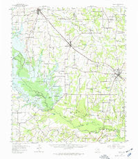 Emory Texas Historical topographic map, 1:62500 scale, 15 X 15 Minute, Year 1956