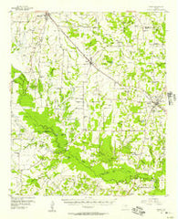 Emory Texas Historical topographic map, 1:62500 scale, 15 X 15 Minute, Year 1956