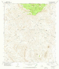 Emory Peak Texas Historical topographic map, 1:24000 scale, 7.5 X 7.5 Minute, Year 1971