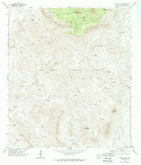Emory Peak Texas Historical topographic map, 1:24000 scale, 7.5 X 7.5 Minute, Year 1971