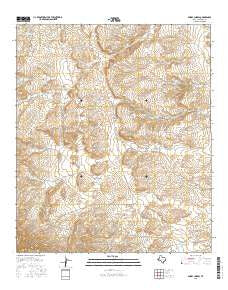 Emory Corral Texas Current topographic map, 1:24000 scale, 7.5 X 7.5 Minute, Year 2016
