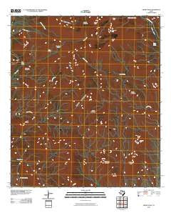 Emory Peak Texas Historical topographic map, 1:24000 scale, 7.5 X 7.5 Minute, Year 2010