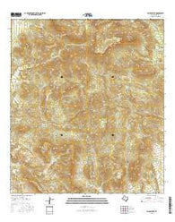 Emory Peak Texas Current topographic map, 1:24000 scale, 7.5 X 7.5 Minute, Year 2016