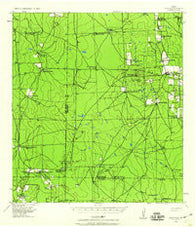 Encantada Texas Historical topographic map, 1:62500 scale, 15 X 15 Minute, Year 1939